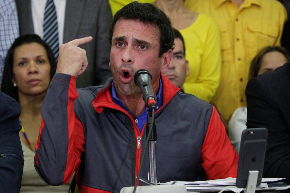 El líder opositor venezolano, Henrique Capriles (Foto: Reuters)
