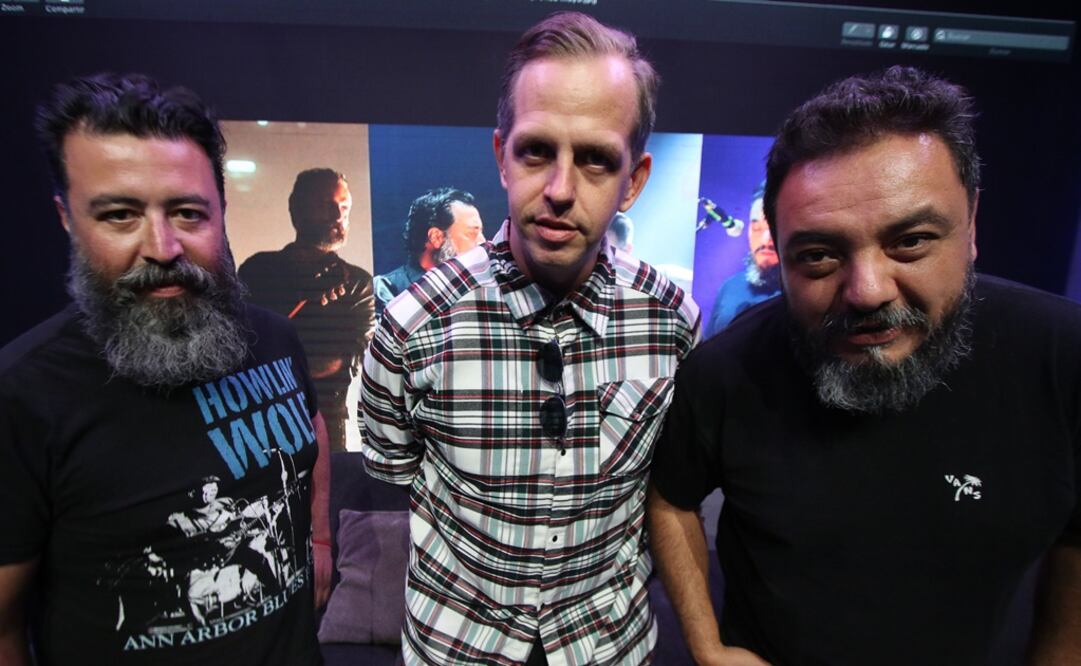 Micky Huidobro, Randy Ebriht y Paco Ayala: Molotov. Foto: Carlos Mejía