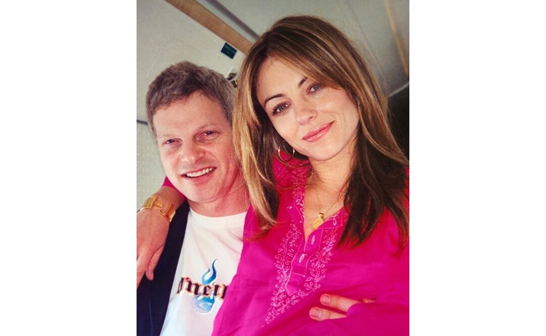 Elizabeth Hurley y Steve Bing. Foto: Instagram 