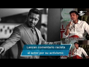 "Prieto arrogante" le dice una a mujer a Tenoch Huerta; el actor se defiende