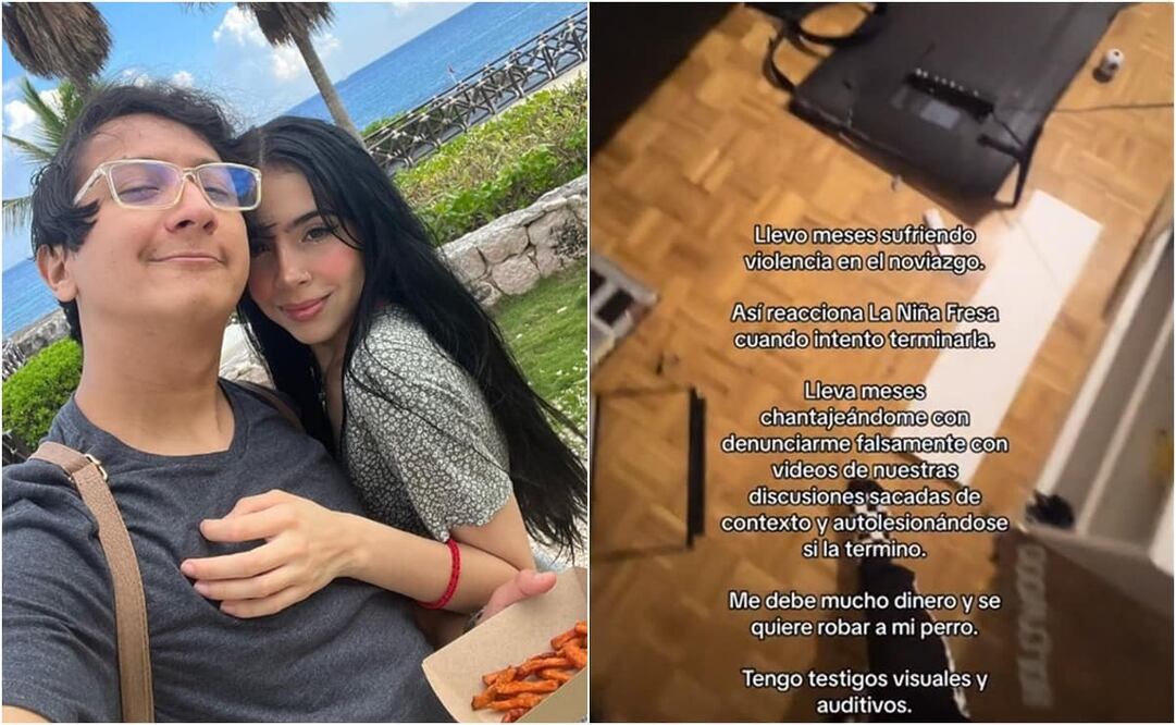 Ambos influencer dieron sus versiones de los hechos, luego de terminar su relación. Foto: Instagram y TikTok