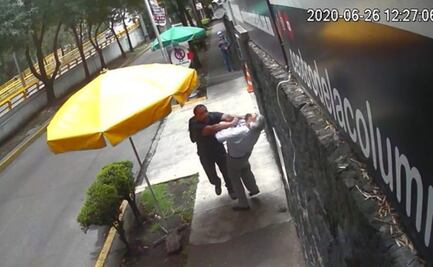 Sujeto golpea a mujer y a un adulto mayor sólo por caminar