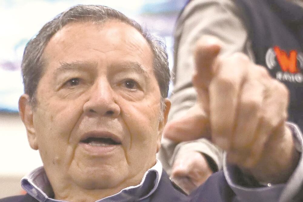 Muñoz Ledo acusó que Morena lo había vetado. Foto:DIEGO SIMÓN. EL UNIVERSAL