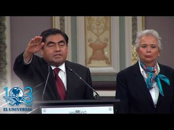 Miguel Barbosa rinde protesta como gobernador de Puebla
