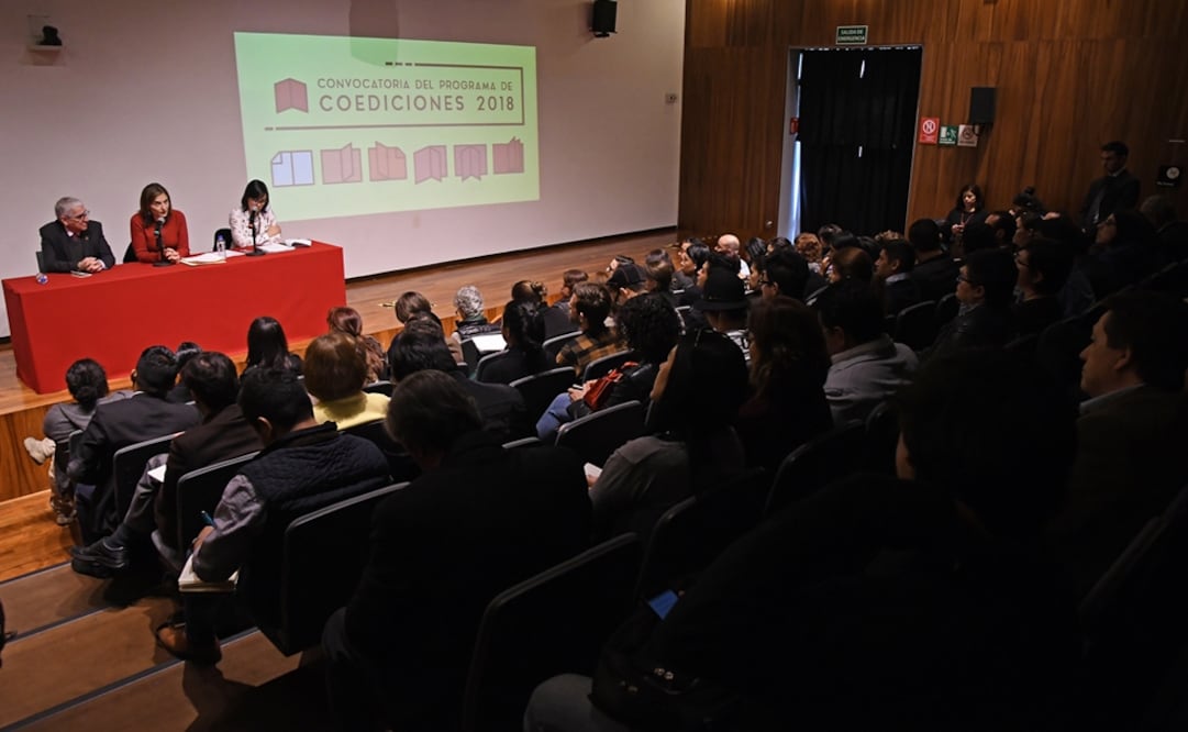 Presentación de la Convocatoria del Programa de Coediciones 2018. Foto: Francisco Segura / Secretaría de Cultura