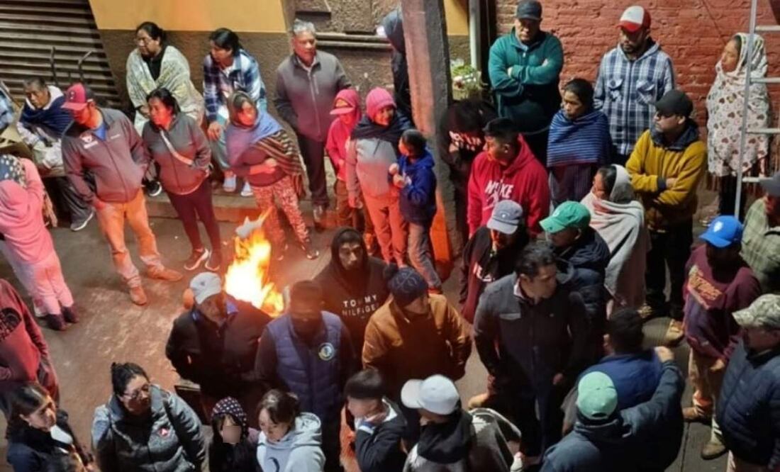 Vecinos de la comunidad indígena de Cherán, Michoacán, participa en linchamiento de un presunto homicida de un comerciante (03/06/2025). Foto: Facebook (@Cherán K'eri Oficial)