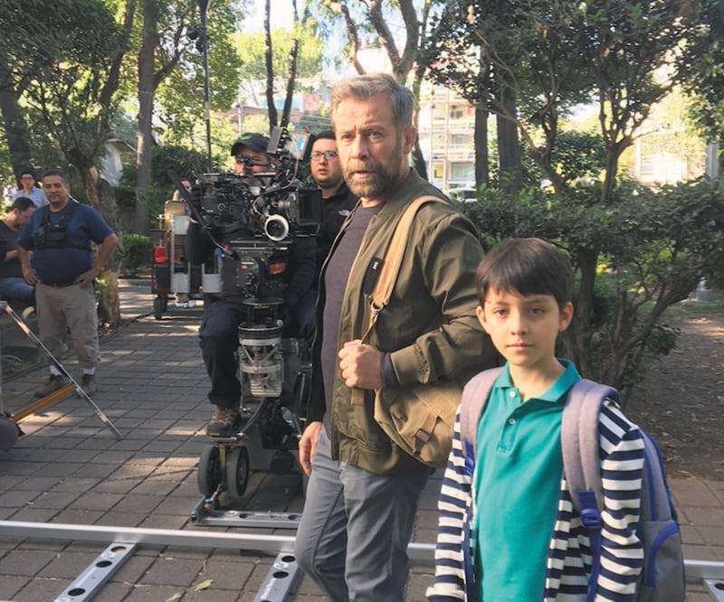 Juan Manuel Bernal y Farid Navarro filmaron en varios puntos de la ciudad. Foto/CÉSAR HUERTA. EL UNIVERSAL