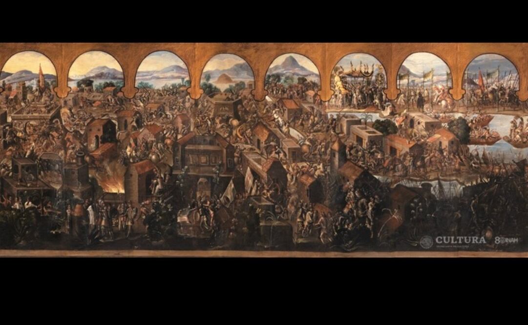 La zona devastada tras la caída de Tenochtitlan, el 13 de agosto de 1521, más de 170 hectáreas equivalentes a una cuarta parte de la otrora capital mexica. Foto: MNH-INAH