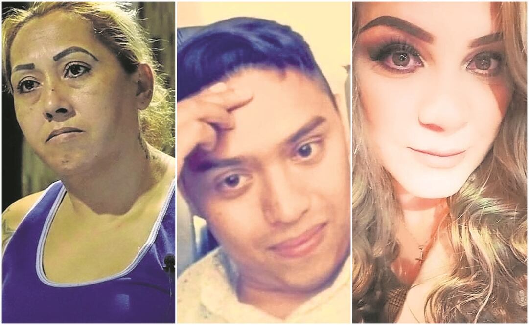 De izquiera a derecha: Rosario Zavala (buscaba a su hijo) / Francisco J, Barajas (había hallado a su hermana) / Aranza Ramos /buscaba a su esposo). Fotos: Amalia Escobar / Especial