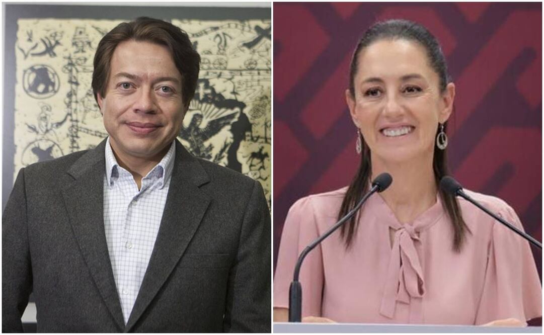 Mario Delgado y Claudia Sheinbaum. Foto: EL UNIVERSAL/ Especial