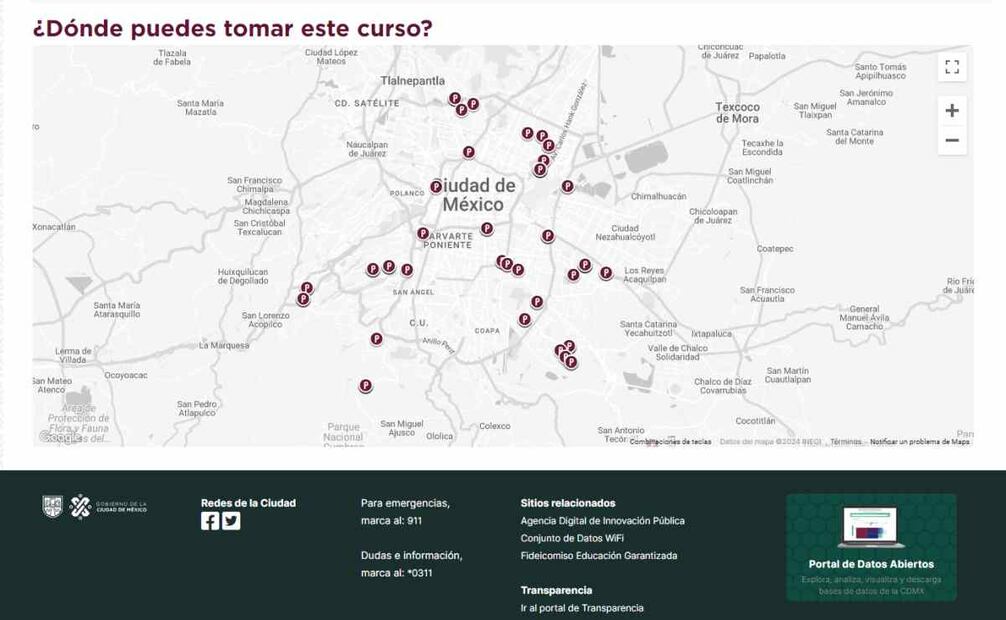 Ubicación de los Pilares