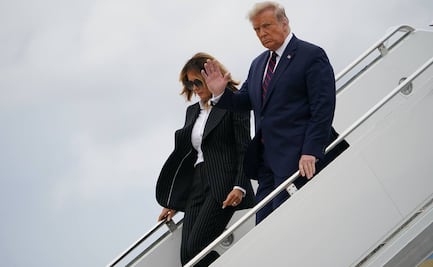 Trump llega a Cleveland para el primer debate frente a Joe Biden