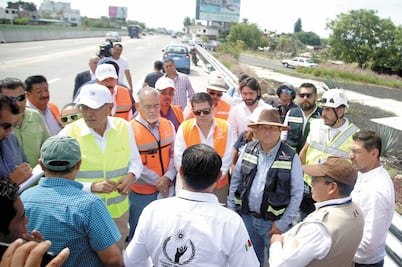 Autoridades inspeccionan puntos de riesgo de la vialidad