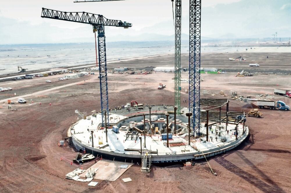 La terminación de las obras del Nuevo Aeropuerto Internacional de México se tiene proyectada para el año 2020, de acuerdo con datos de la SCT. (ARCHIVO EL UNIVERSAL)