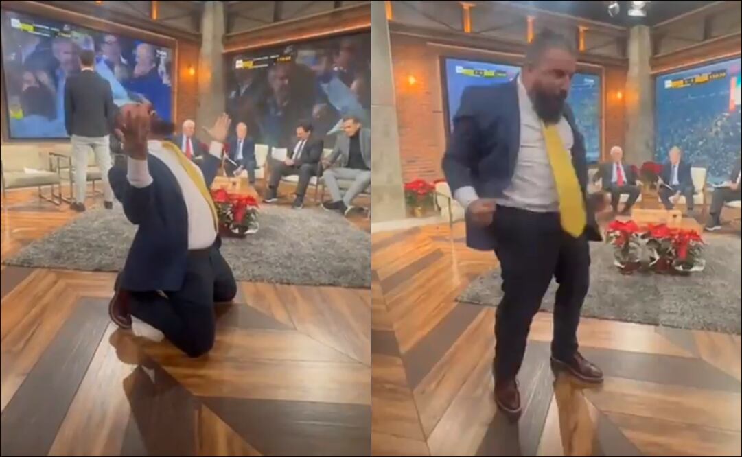 Álvaro Morales festejó en ESPN el título del América - Foto: Especial