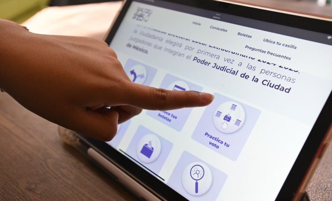 Practica tu voto desde casa; IECM lanza simulador interactivo para elecciones judiciales en CDMX. Foto: Especial