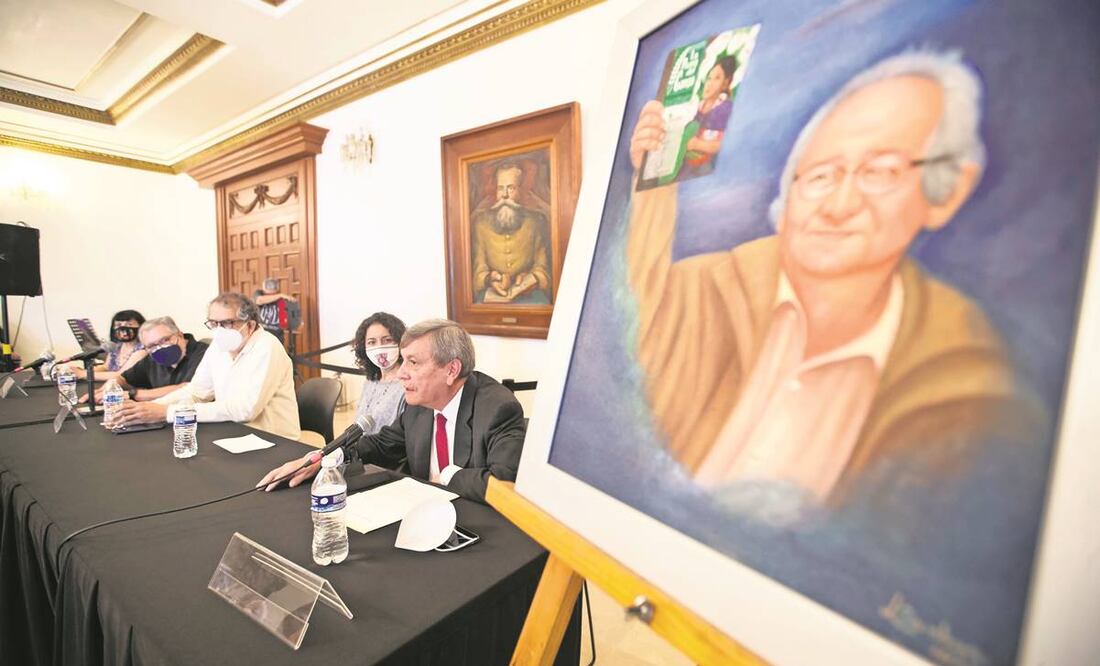 En el evento se colocó un cuadro con su imagen. Foto: Germán Espinosa/ EL UNIVERSAL.