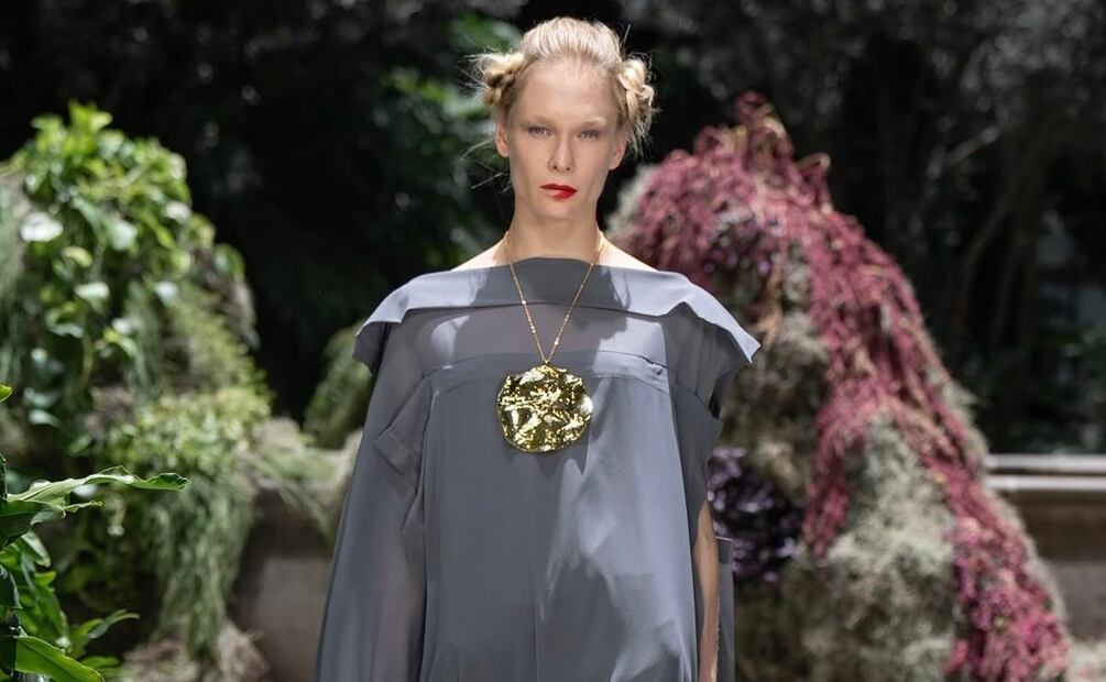 Diseño de Julia y Renata presentado en mayo de 2025 en Volvo Fashion Week México. Foto: Especial. Volvo Fashion Week México