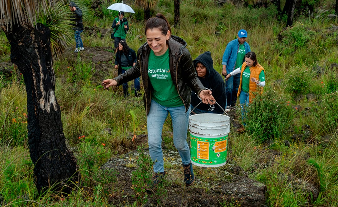 Karina Gómez, coordinadora de RSC, explicó que la compañía tiene a nivel global un programa de árboles que es pionero en la recuperación de los espacios naturales. Foto: Cortesía