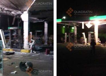 Lanzan explosivos a gasolinera en Michoacán