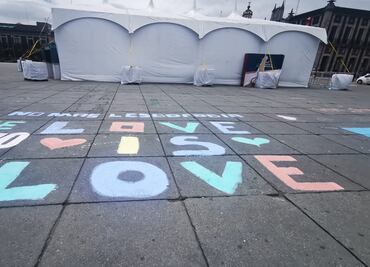 Pintan plaza Los Mártires en Toluca por perspectiva incluyente