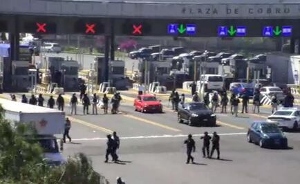 Guardia Nacional libera caseta tomada por 150 personas en la México-Querétaro