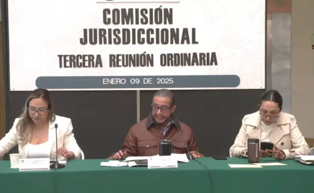 El presidente de la Comisión Jurisdiccional, Hugo Erick Flores (Morena), informó este 9 de enero del 2025 que iniciaron con los trabajos de revisión de todos los casos pendientes en la Sección Instructora. Foto: Captura de pantalla