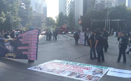 Policías federales retiran bloqueo de Reforma e Insurgentes