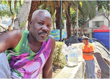 "Me siento mal y tengo miedo”, dice migrante haitiano agredido en campamento de la CDMX