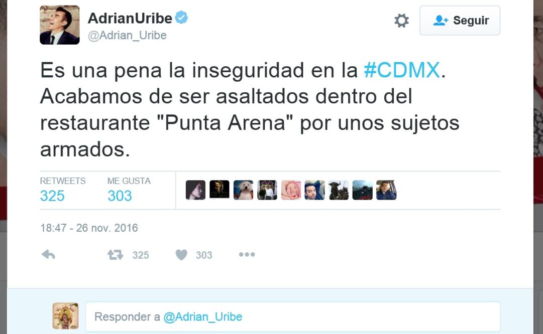 Captura de pantalla de su mensaje en redes sociales