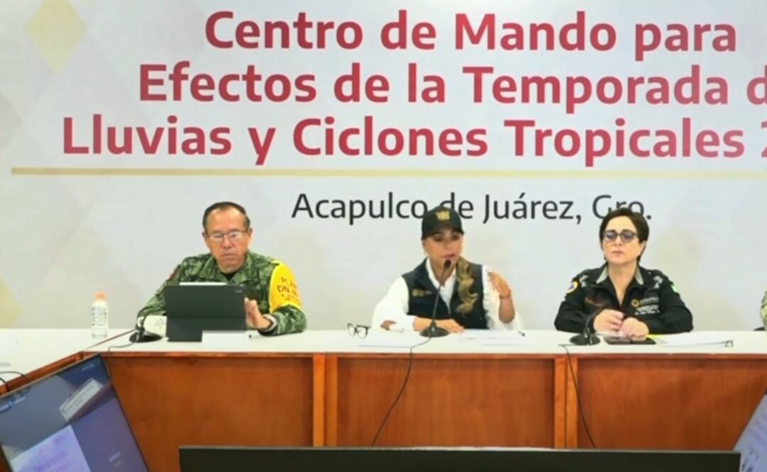 Evelyn Salgado, gobernadora de Guerrero, reporta dos personas muertas ante tormenta tropical John. Foto: Captura