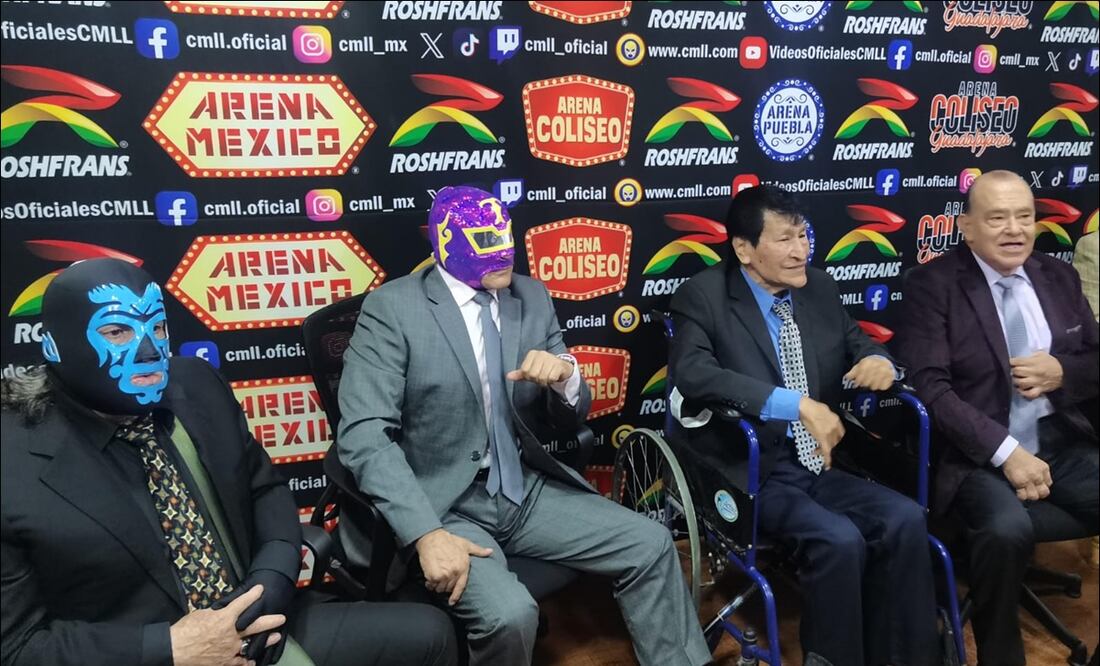 Históricos de la lucha libre mexicana dicen presente en el homenaje a Dos Leyendas y celebraron a la familia Lutteroth / FOTO: Leobardo Vázquez - EL UNIVERSAL