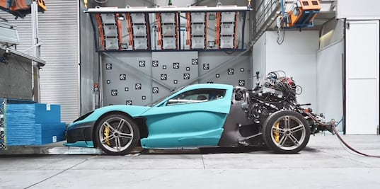 Rimac destruirá 11 C_Two en pruebas de choques