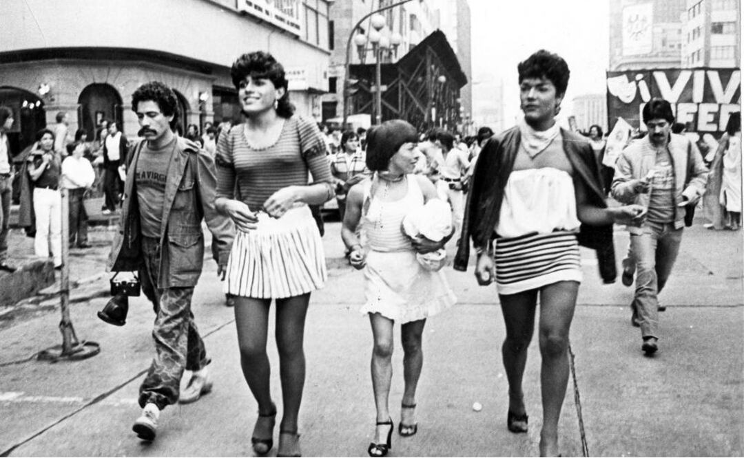 The March of 1982, near the Prado Hotel on Juárez Avenue - Photo: File photo/EL UNIVERSAL