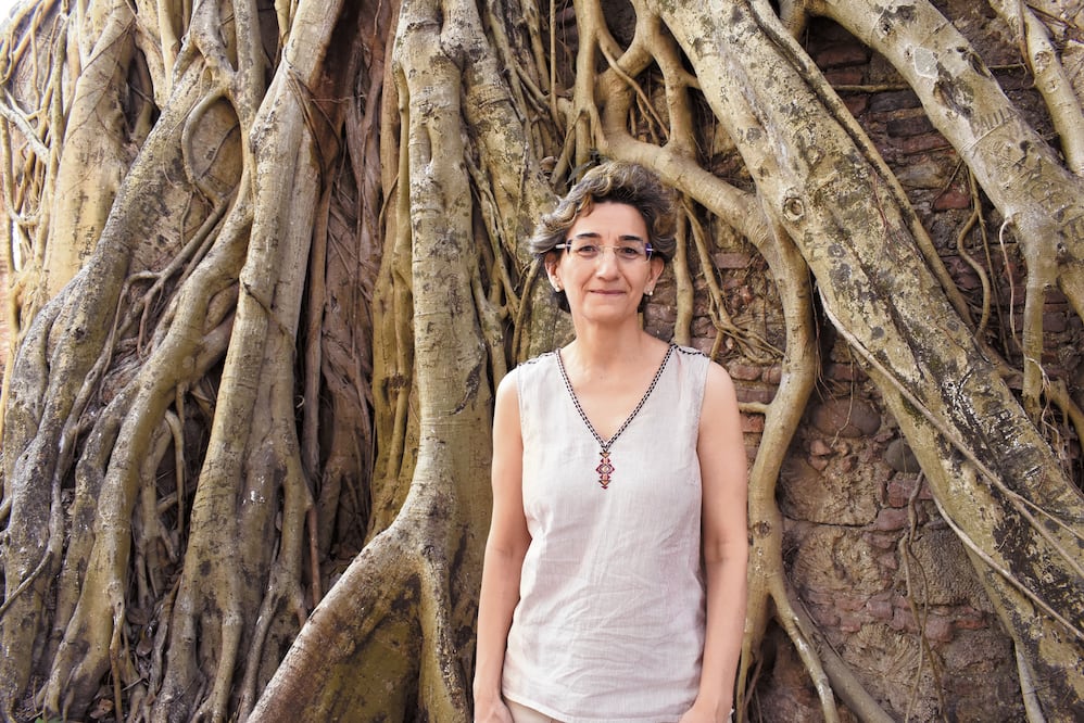 Durante su paso por Veracruz, María del Carmen Martínez visitó La Antigua, lugar edificado tras la llegada de Cortés. CORTESÍA ENRIQUE LEDESMA PRIETO