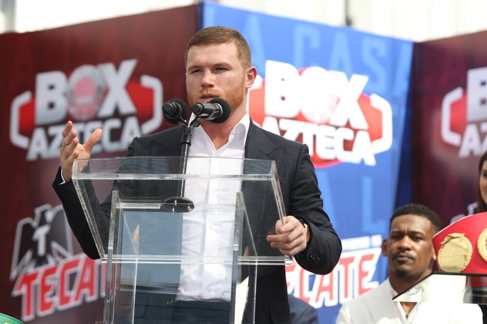 Canelo comparece ante los medios en gira promocional - Foto: Carlos Mejía