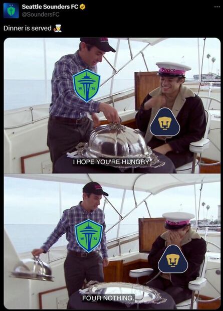 Los Pumas fueron humillados por el Seattle Sounders. FOTO: ESPECIAL