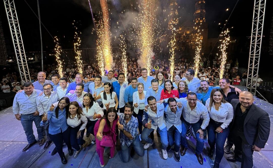 Líderes de PAN-PRI-PRD festejaron en Aguascalientes “carro completo”. Foto: Especial