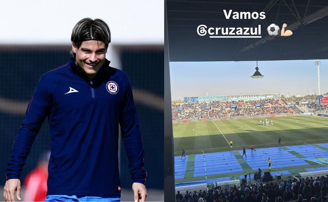 Luka Romero en entrenamiento con Cruz Azul, tras unirse a los celestes para el Clausura 2025 - Fotos: @lukaromero10 en Instagram