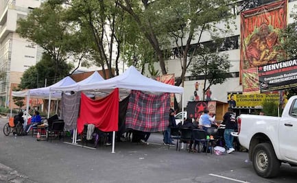 Comunidad Otomí mantiene bloqueo en la Avenida México Coyoacán