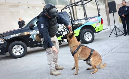 Se incorporan diez agentes caninos a tareas de seguridad en Puebla