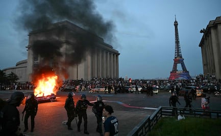 FOTOS: Disturbios en festejos del PSG deja más de 400 detenidos en Francia; aficionados marcharon por las avenidas cerca del Arco del Triunfo
