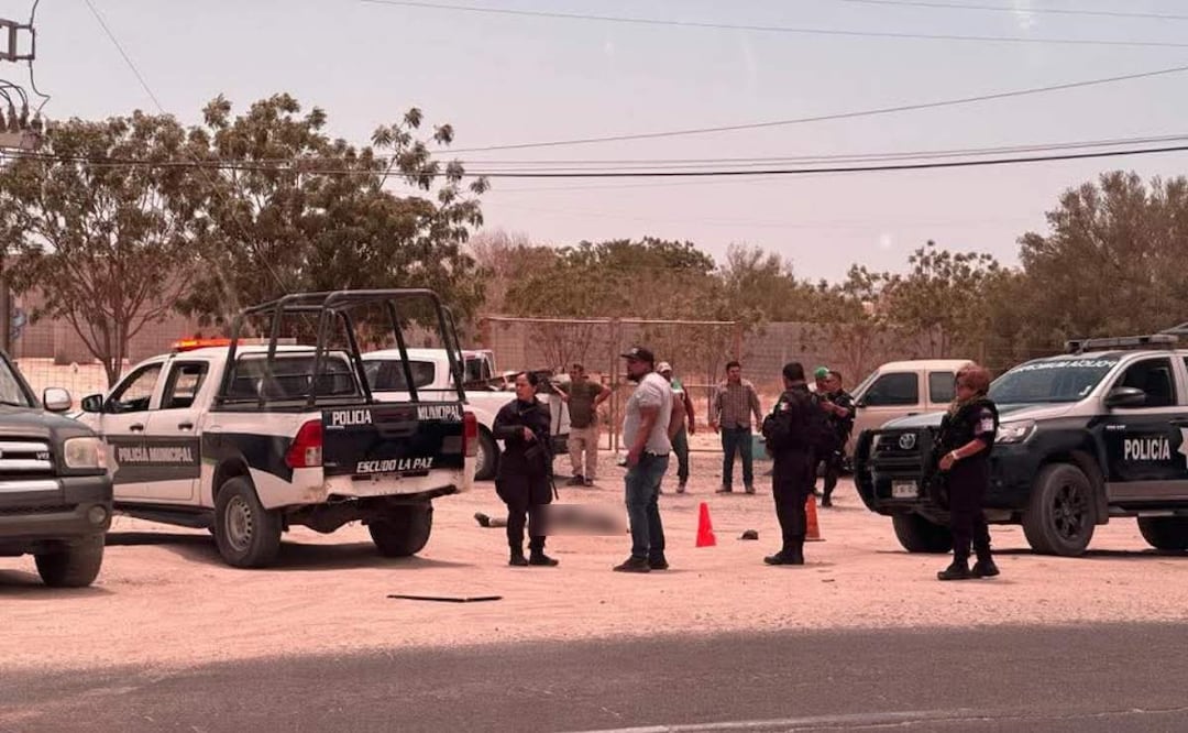 La jornada violenta en La Paz, Baja California Sur de este sábado, ha dejado hasta ahora 4 hombres muertos (21/06/2025). Foto: Especial