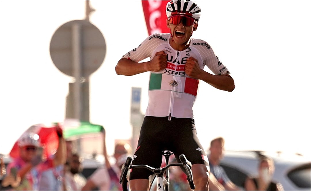 Isaac Del Toro se impone en el Tour de los Emiratos / Foto: AFP