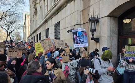 Estudiantes de la Universidad de Columbia protestan por arresto de alumna; agentes del ICE entraron al campus