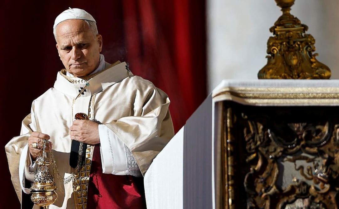 El Papa León XIV preside la Santa Misa del Jubileo de los Coros y de la Sociedad Coral, en la Plaza de San Pedro, en la Ciudad del Vaticano, el 23 de noviembre de 2025. Foto: EFE