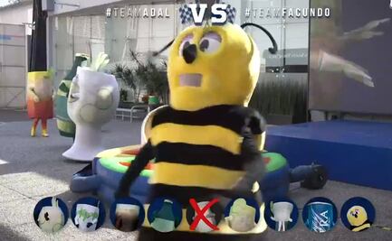 Facundo y Adal Ramones compiten con carrera de botargas