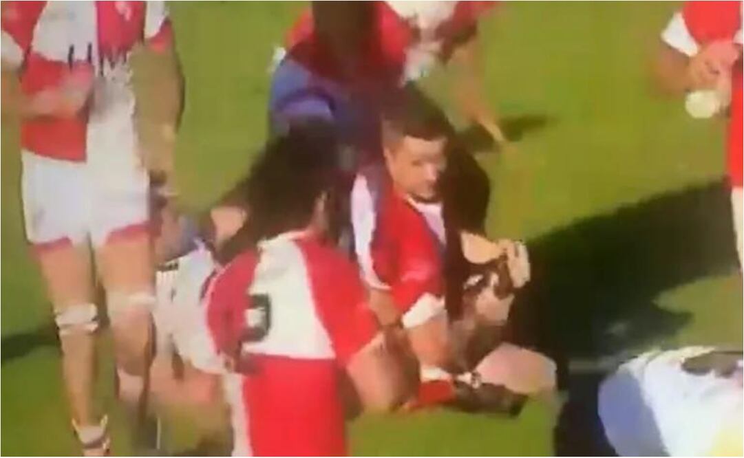 Jugador de rugby lesiona a rival con llave de lucha libre - FOTO: ESPECIAL