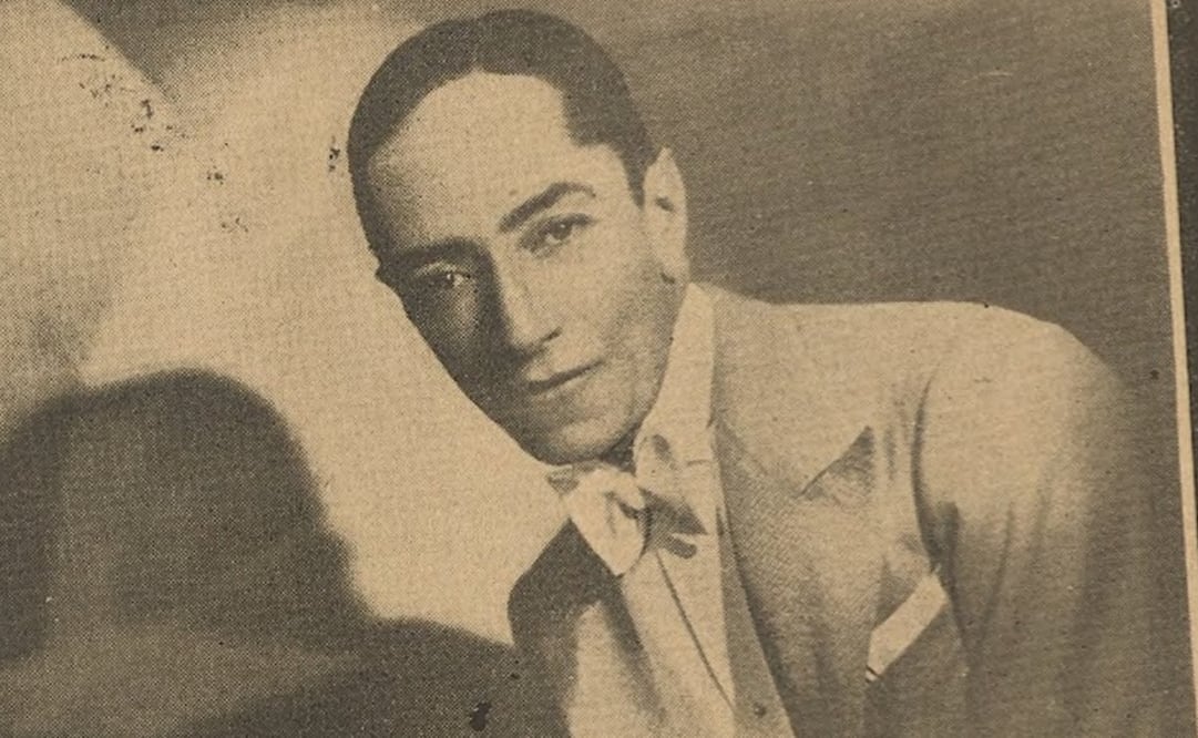 Así lucía Agustín Lara en 1934. Foto: El Universal Ilustrado