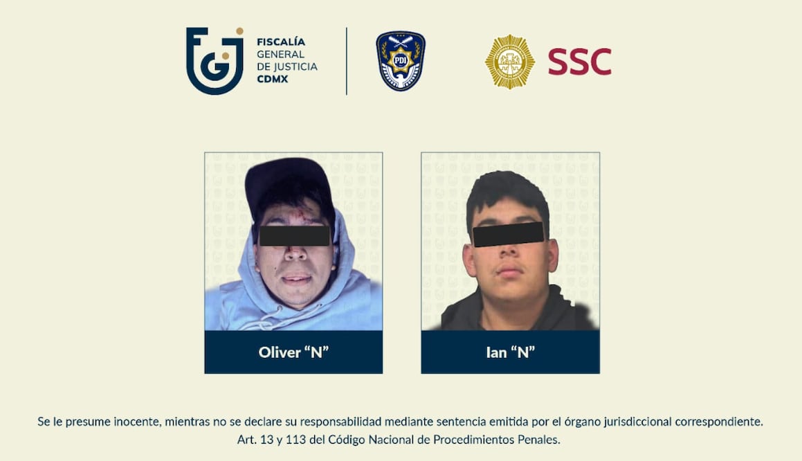 Caen dos presuntos integrantes de la Anti-Unión por el homicidio de un hombre en la alcaldía Venustiano Carranza. (Foto: Especial)